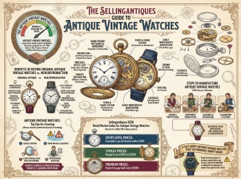 Antique Vintage Watches Guide Infographic