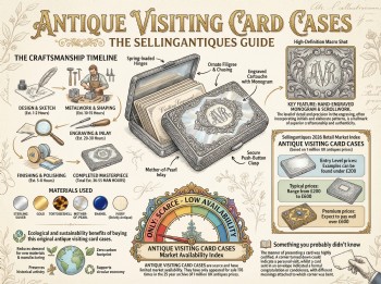 Antique Visiting Card Cases Guide Infographic