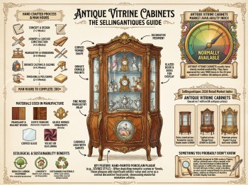 Antique Vitrine Cabinets Guide Infographic