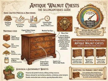 Antique Walnut Chests Guide Infographic
