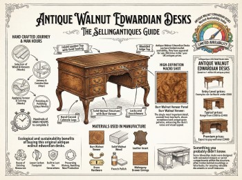 Antique Walnut Edwardian Desks Guide Infographic