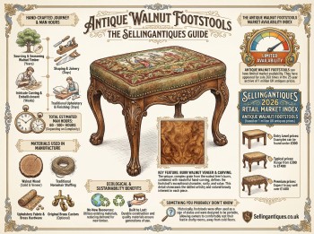 Antique Walnut Footstools Guide Infographic