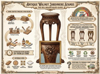 Antique Walnut Jardiniere Stands Guide Infographic