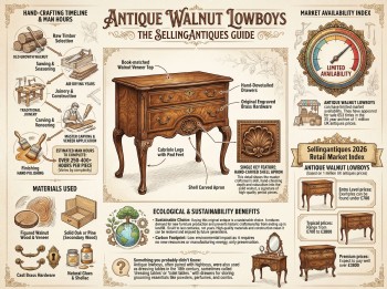 Antique Walnut Lowboys Guide Infographic