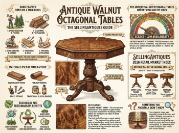 Antique Walnut Octagonal Tables Guide Infographic
