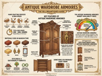 Antique Wardrobe Armoires Guide Infographic