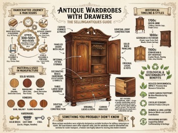 Antique Wardrobes With Drawers Guide Infographic