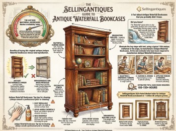 Antique Waterfall Bookcases Guide Infographic