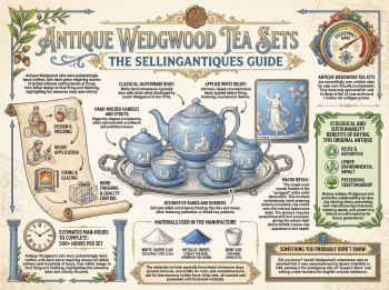 Antique Wedgwood Tea Sets Guide Infographic