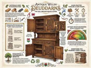 Antique Welsh Deuddarns Guide Infographic