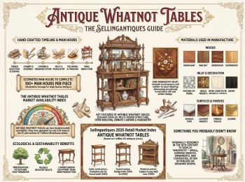 Antique Whatnot Tables Guide Infographic