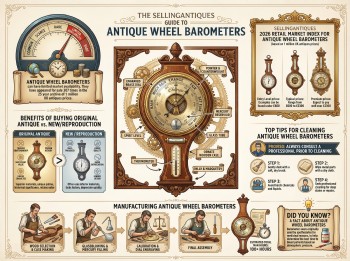 Antique Wheel Barometers Guide Infographic