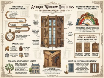 Antique Window Shutters Guide Infographic