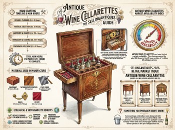 Antique Wine Cellarettes Guide Infographic