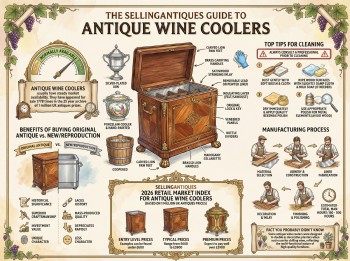 Antique Wine Coolers Guide Infographic