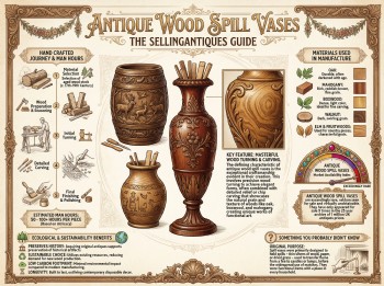 Antique Wood Spill Vases Guide Infographic