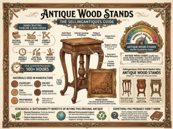 Antique Wood Stands Guide Infographic