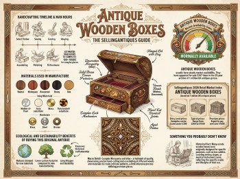 Antique Wooden Boxes Guide Infographic