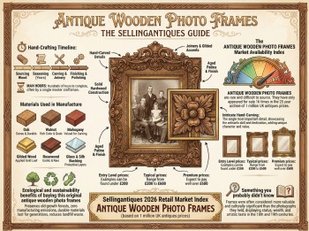 Antique Wooden Photo Frames Guide Infographic