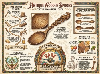 Antique Wooden Spoons Guide Infographic
