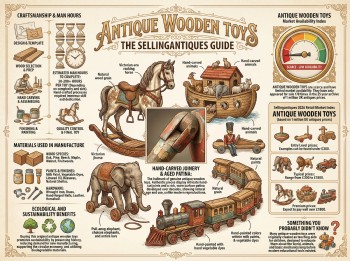 Antique Wooden Toys Guide Infographic