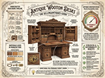 Antique Wooton Desks Guide Infographic