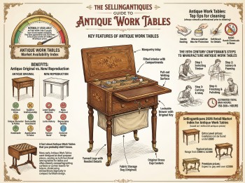 Antique Work Tables Guide Infographic