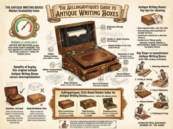 Antique Writing Boxes Guide Infographic