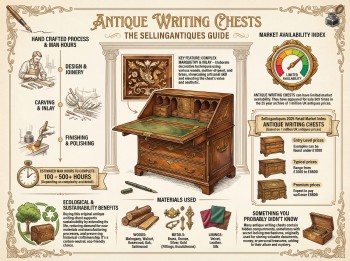 Antique Writing Chests Guide Infographic