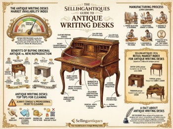 Antique Writing Desks Guide Infographic
