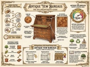 Antique Yew Bureaus Guide Infographic