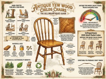 Antique Yew Wood Childs Chairs Guide Infographic
