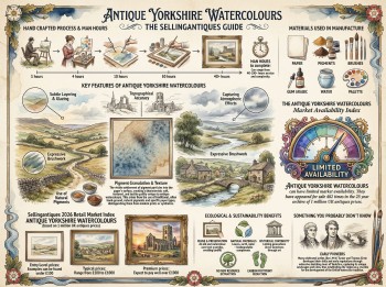 Antique Yorkshire Watercolours Guide Infographic