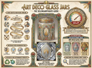 Art Deco Glass Jars Guide Infographic