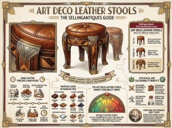 Art Deco Leather Stools Guide Infographic
