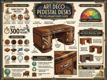 Art Deco Pedestal Desks Guide Infographic