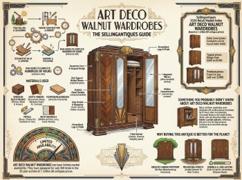 Art Deco Walnut Wardrobes Guide Infographic