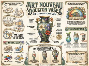 Art Nouveau Doulton Vases Guide Infographic