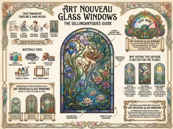 Art Nouveau Glass Windows Guide Infographic