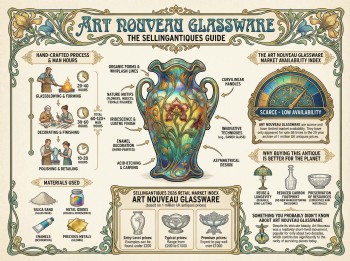 Art Nouveau Glassware Guide Infographic
