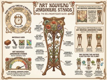Art Nouveau Jardiniere Stands Guide Infographic