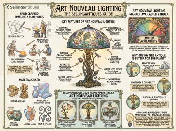Art Nouveau Lighting Guide Infographic