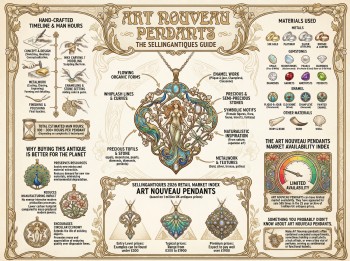 Art Nouveau Pendants Guide Infographic