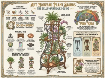 Art Nouveau Plant Stands Guide Infographic