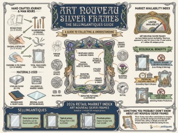 Art Nouveau Silver Frames Guide Infographic