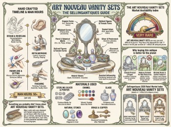 Art Nouveau Vanity Sets Guide Infographic