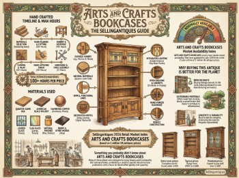 Arts And Crafts Bookcases Guide Infographic