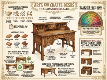 Arts And Crafts Desks Guide Infographic
