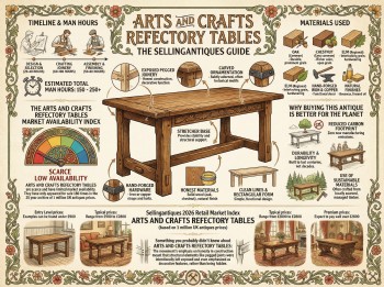 Arts And Crafts Refectory Tables from 6 Shops