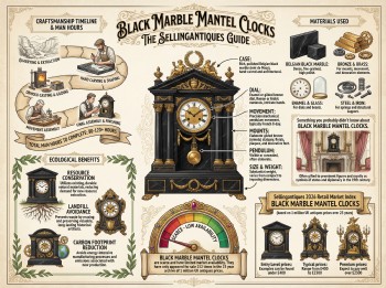 Black Marble Mantel Clocks Guide Infographic